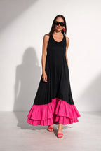 Carmen - Knitted dress with ruffles