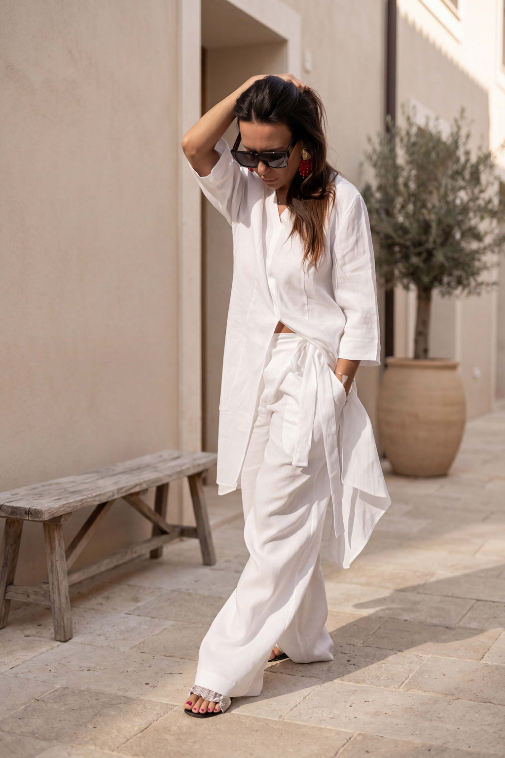 linen pants white for summer