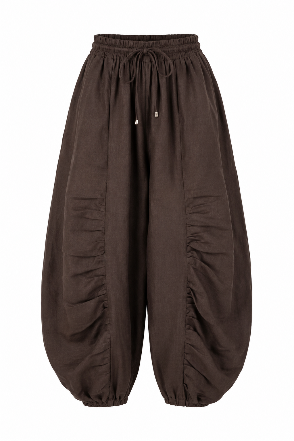 brown linen pants