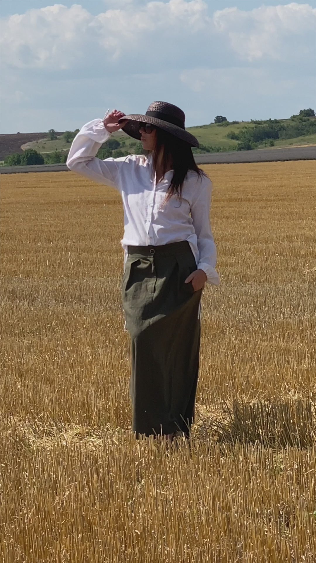 Ленена риза с връзки - Jenna