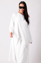 white linen top